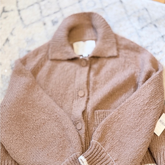 Pilcro Brown Dog Intarsia Knit Cardigan - Picture 3 of 5